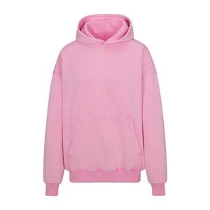 Skims boyfriend fleece hoodie | bubble gum